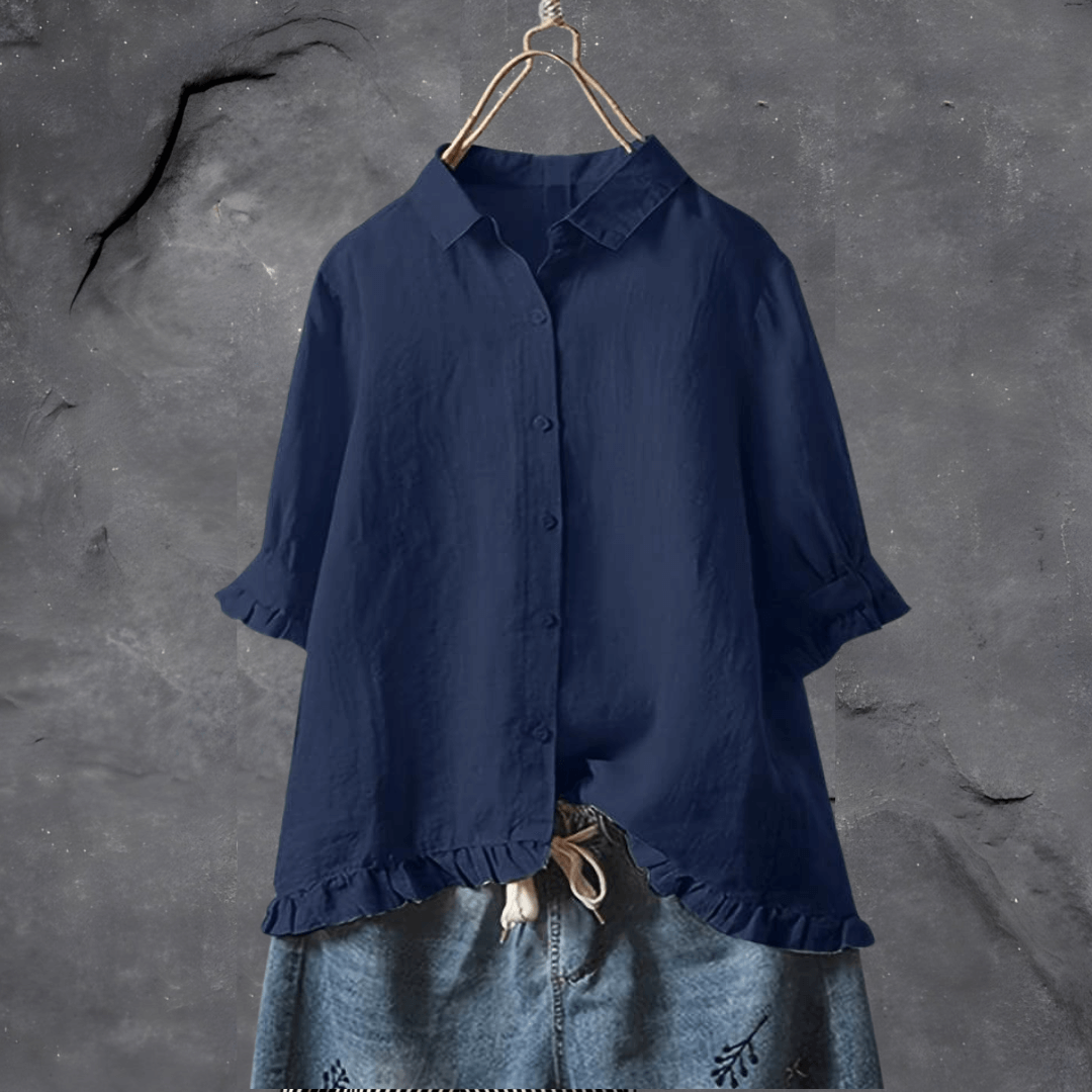 Alurea - Ruffled Sleeve Shirt for Women