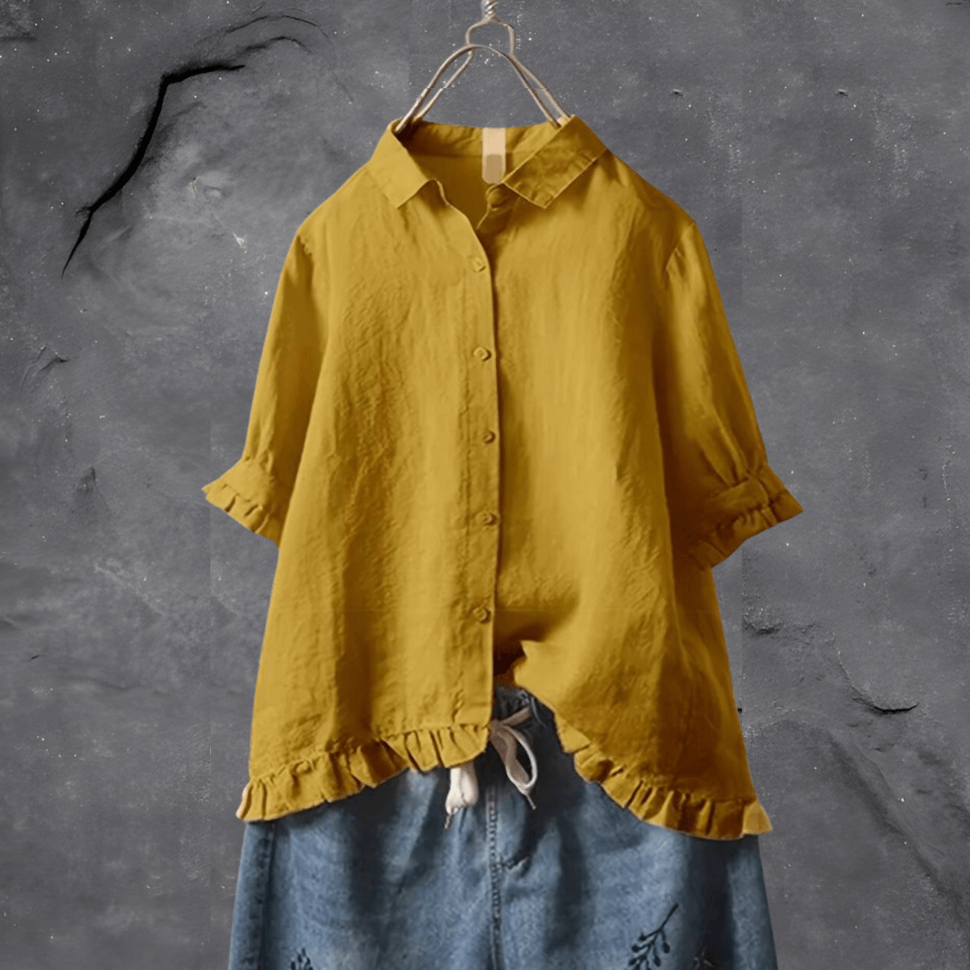 Alurea - Ruffled Sleeve Shirt for Women