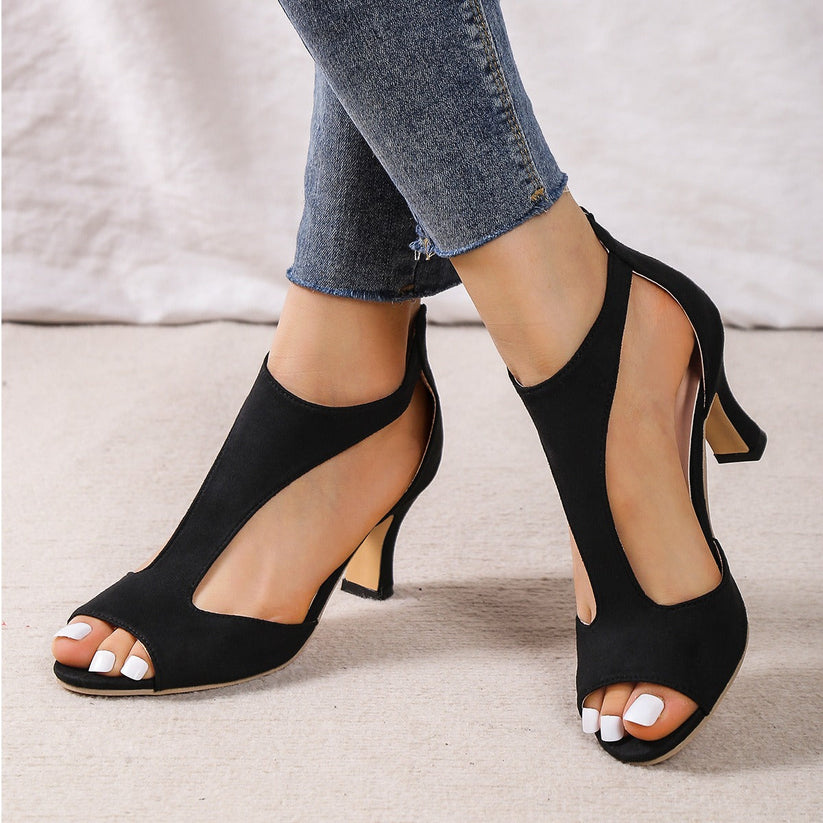 Elvina – Open Toe Heeled Sandals for Women