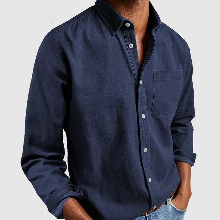 Aiden Men's Casual Shirt | Breathable Fabric, Classic Fit 0