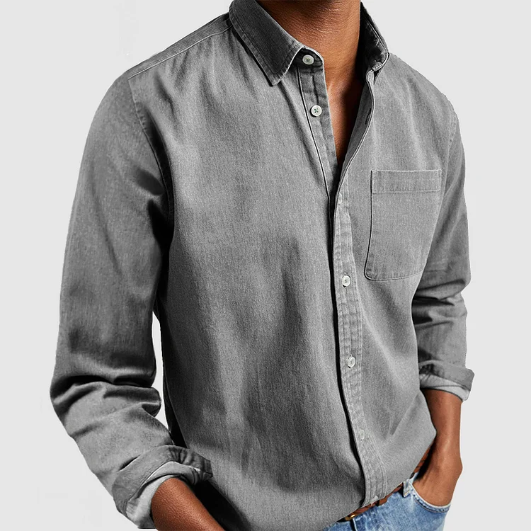 Aiden Men's Casual Shirt | Breathable Fabric, Classic Fit 3