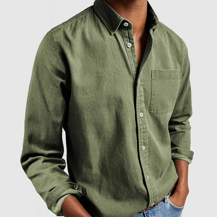 Aiden Men's Casual Shirt | Breathable Fabric, Classic Fit 5