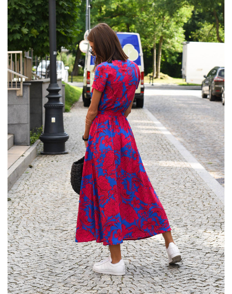 Airy Wrap Midi Summer Dress – Alivra