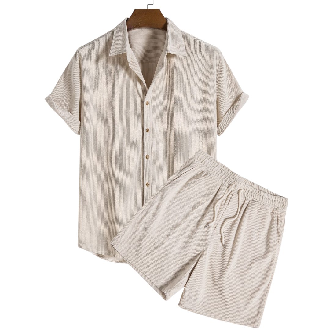 Bali Men's Short Sleeve Set | Lightweight Polyester Blend, Casual PJs 0