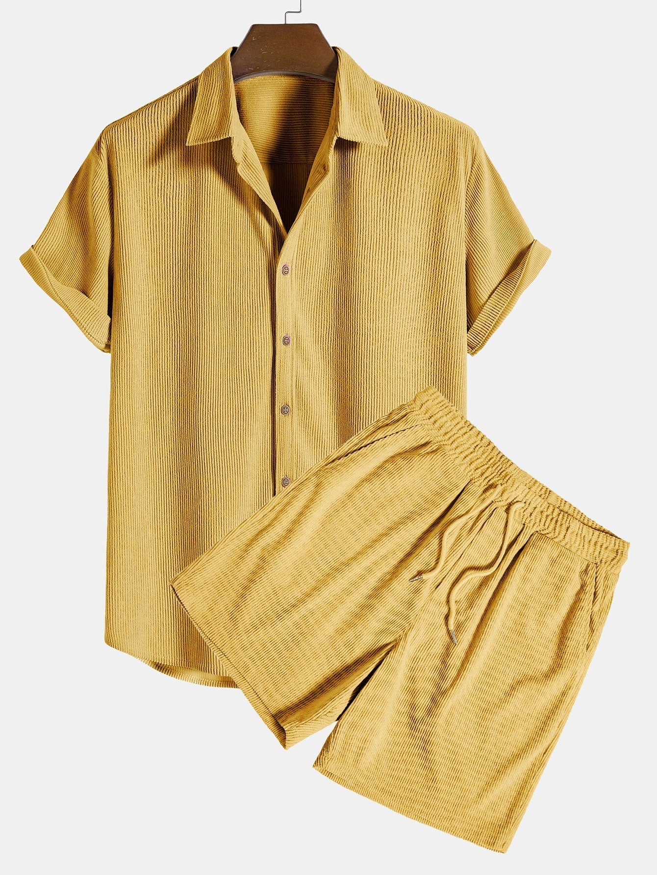 Bali Men's Short Sleeve Set | Lightweight Polyester Blend, Casual PJs 5