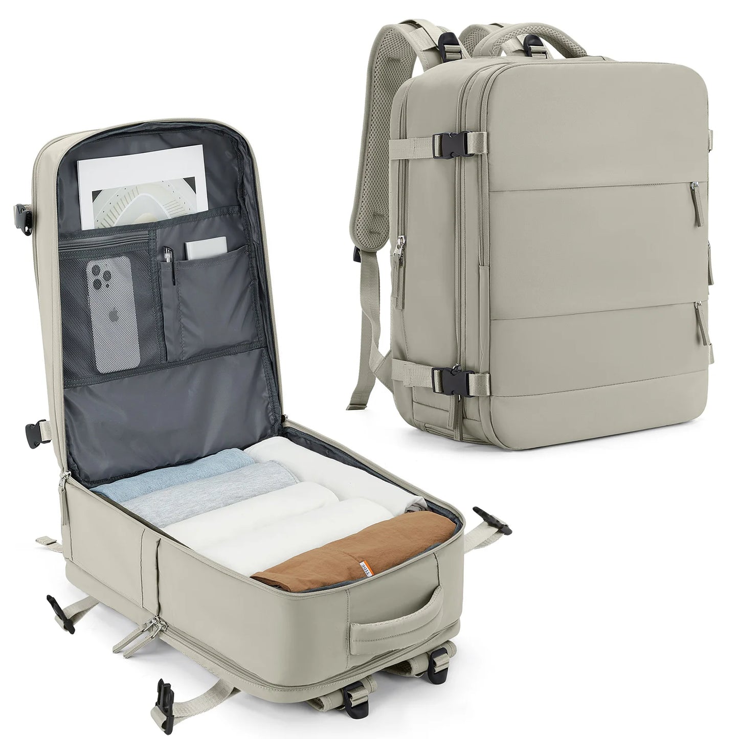 Cabin Size Travel Backpack for Easyjet and Ryanair – Lightweight Carry On Backpack with Spacious Compartments and Comfortable Straps 7