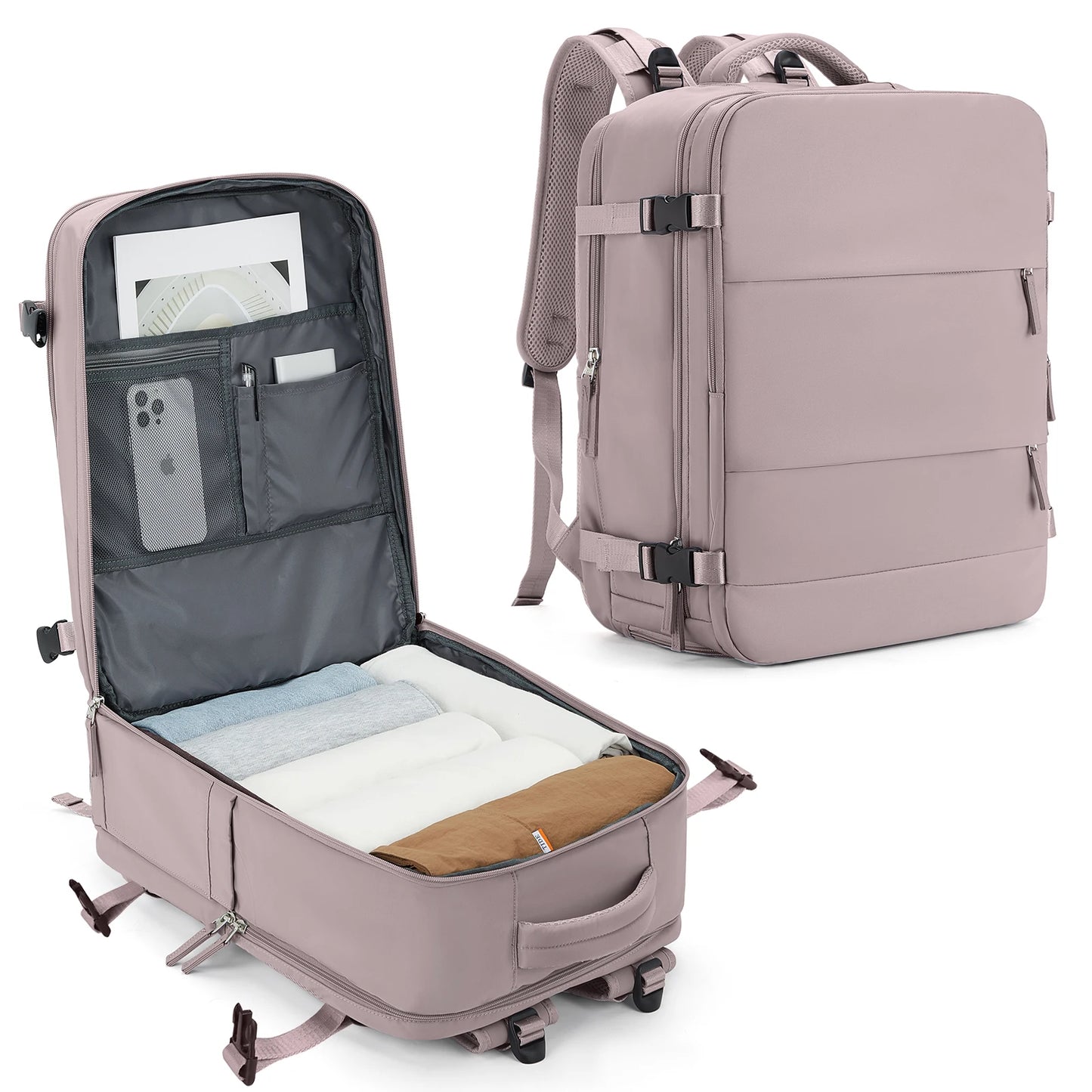 Cabin Size Travel Backpack for Easyjet and Ryanair – Lightweight Carry On Backpack with Spacious Compartments and Comfortable Straps 9