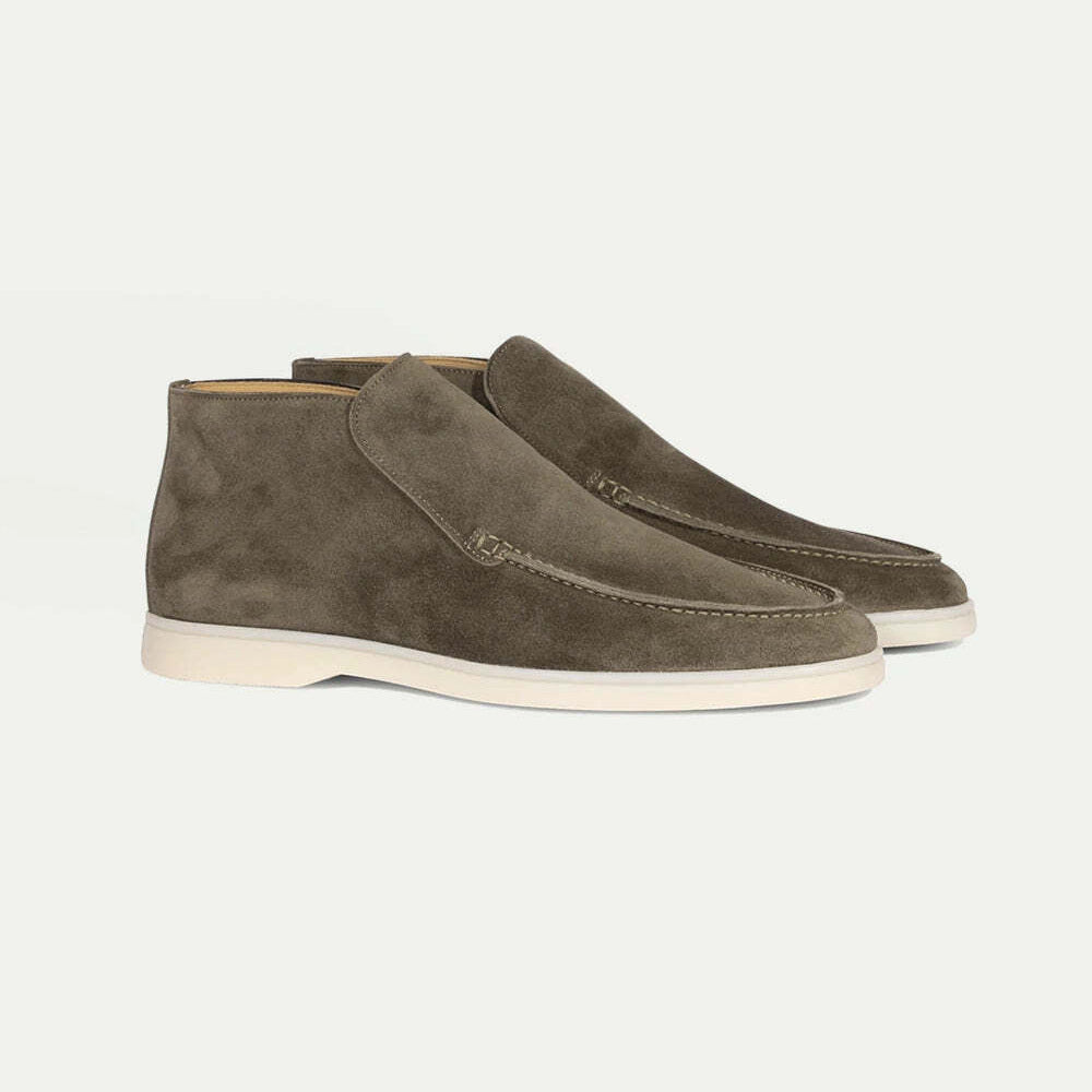 Men’s Minimalist Suede Ankle Boots – Calvero