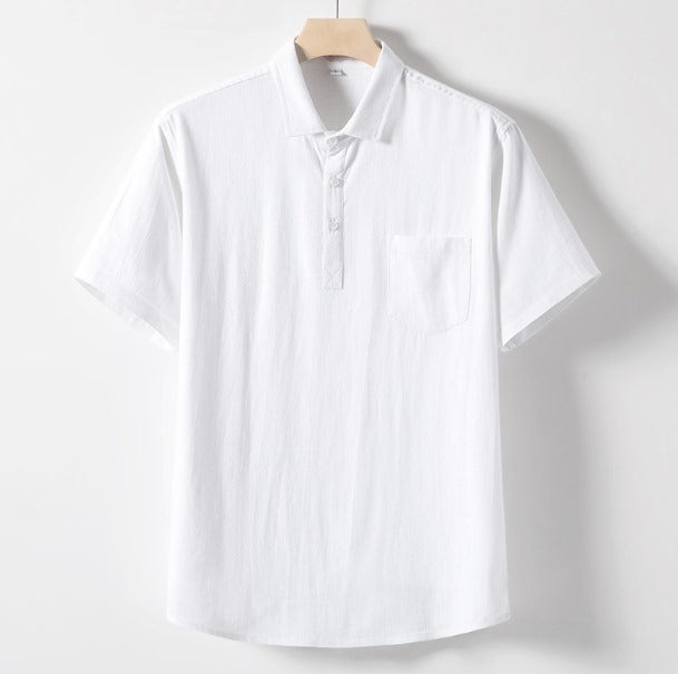 Cato Men's Polo Shirt | Lightweight Linen Blend 3