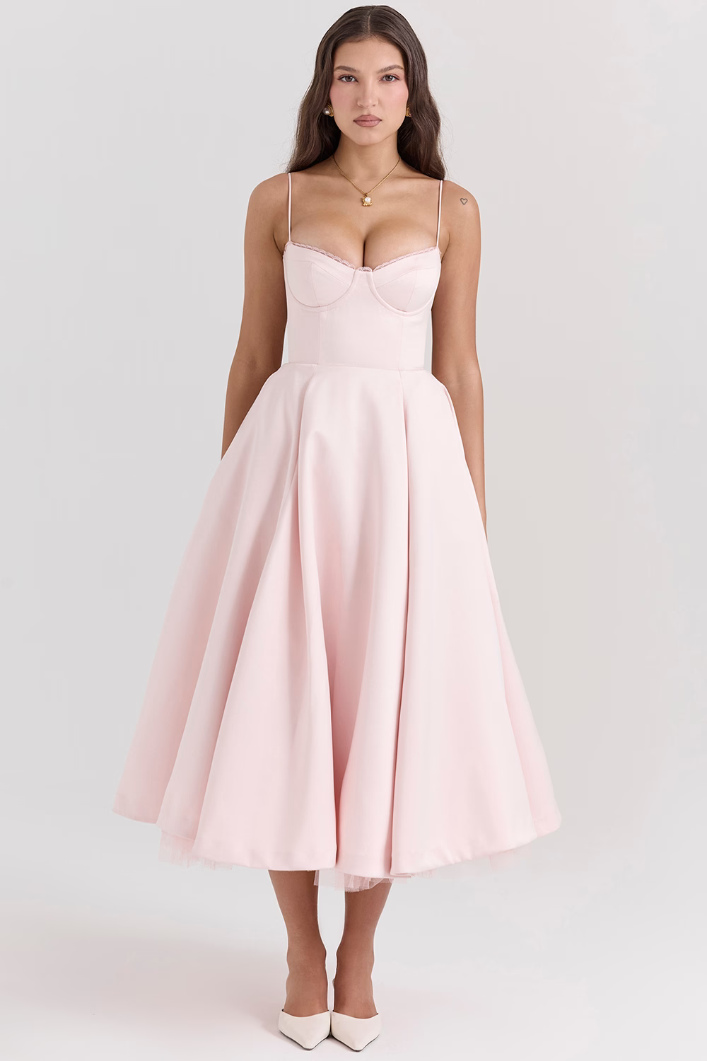 Daria Women's Cocktail Dress | Tulle Midi Skirt, Elegant Design 1