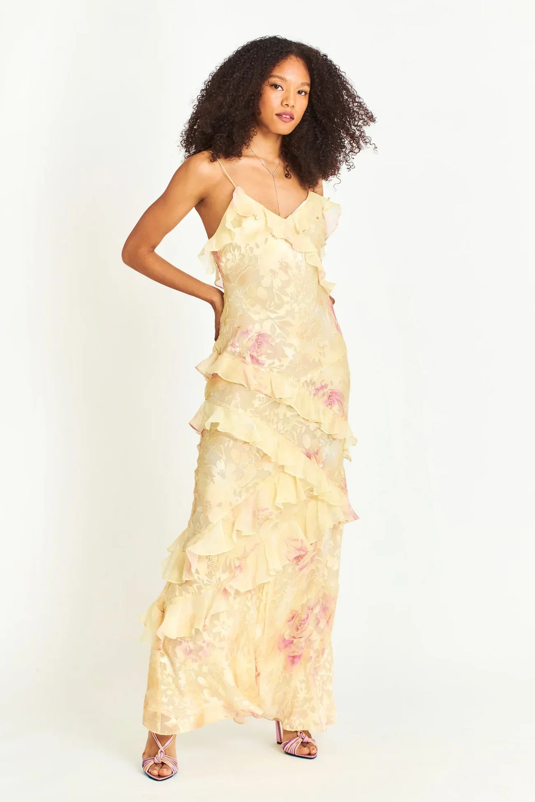 Elara Women's Maxi Dress | Ruffle Design 7