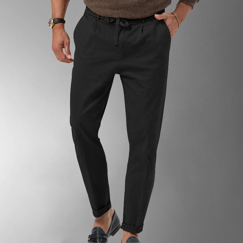 Eli Men's Linen Pants | Breathable Cotton-Linen Blend, Relaxed Fit 8