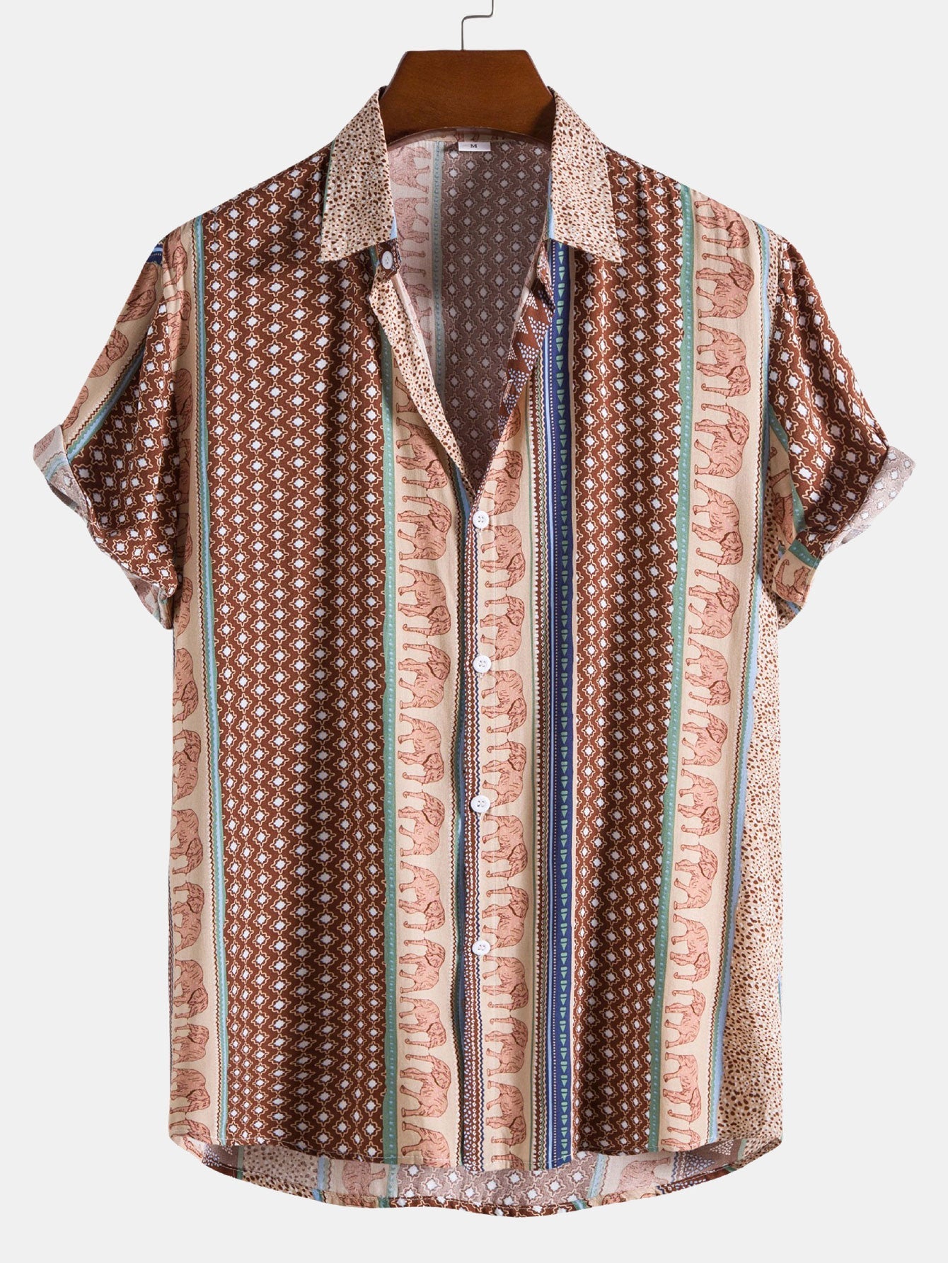 Patterned rayon summer shirt – Elvaron
