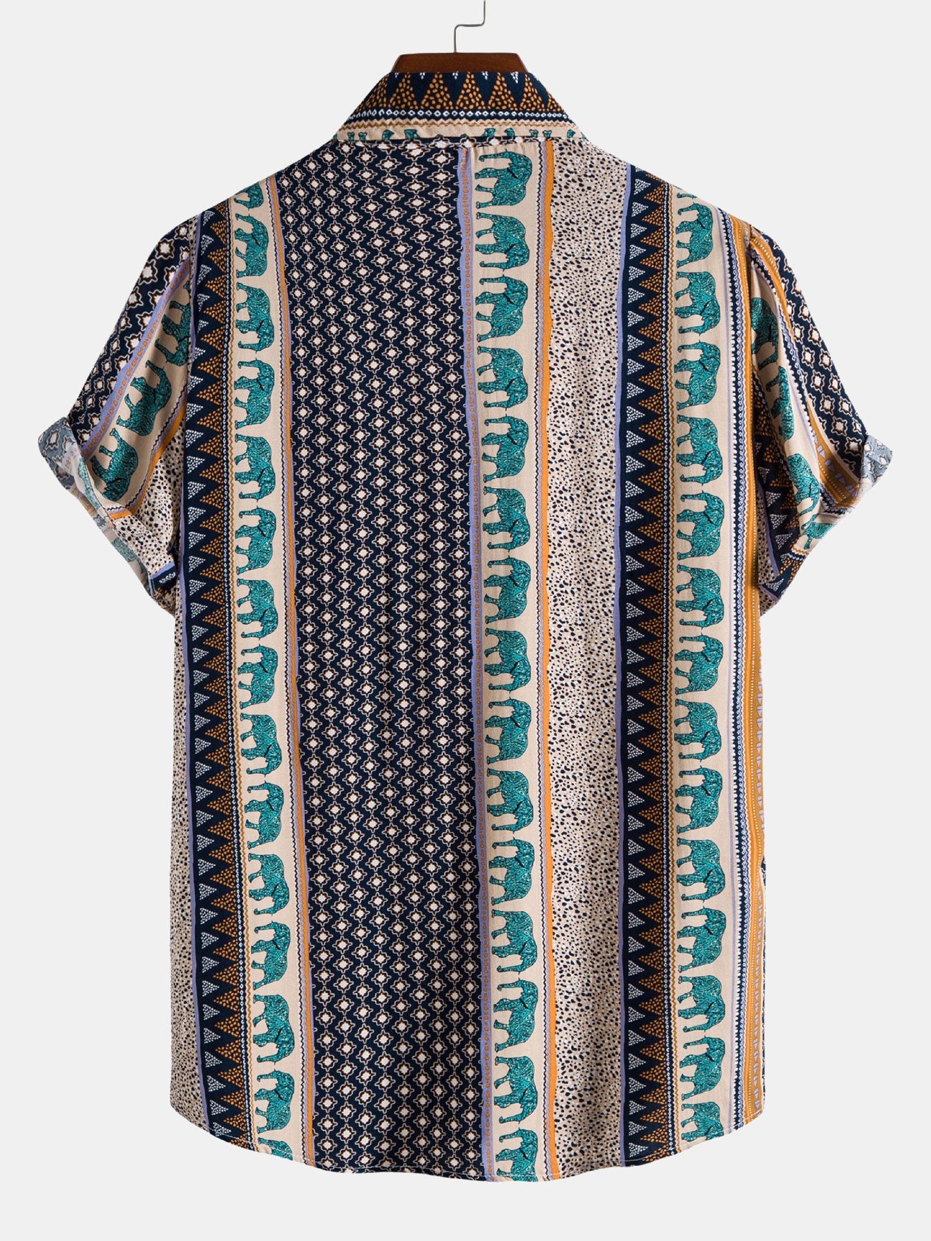 Patterned rayon summer shirt – Elvaron