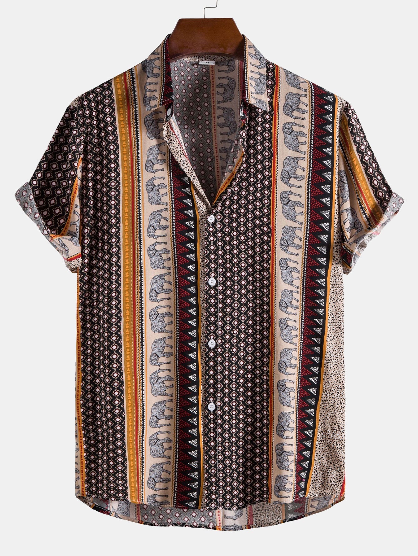 Patterned rayon summer shirt – Elvaron