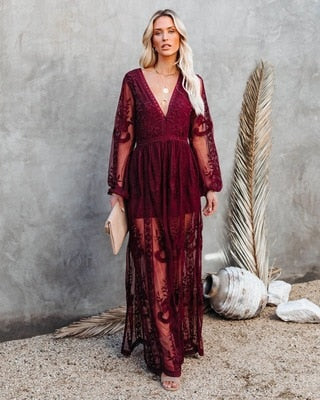 Fina Women's Maxi Dress | Elegant Chic Design, Formal & Summer Ready 2