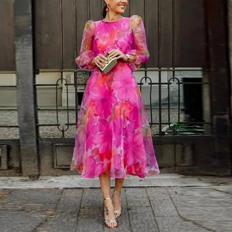Floral print midi dress – Floravie