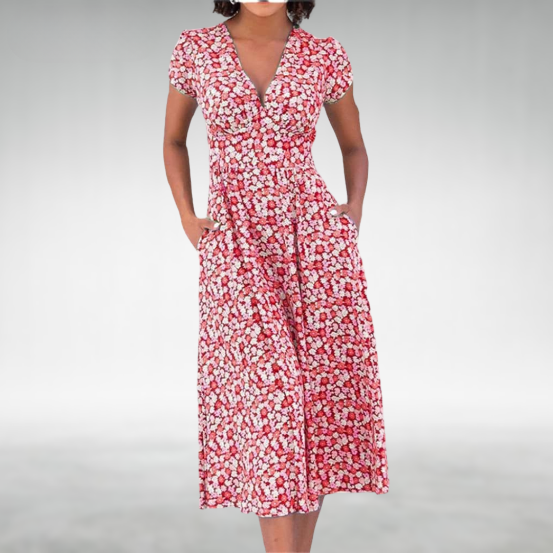 Juno Women's Summer Dress | Floral Print, Lightweight Fabric 1