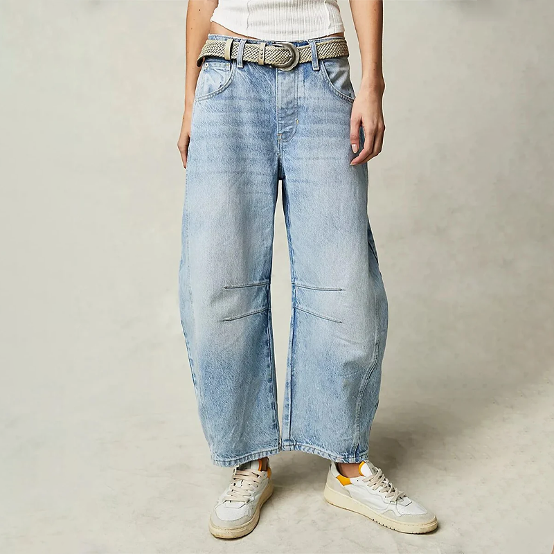 Noa – Wide-Leg Low-Rise Comfort Jeans for Women