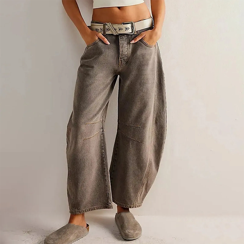 Noa – Wide-Leg Low-Rise Comfort Jeans for Women