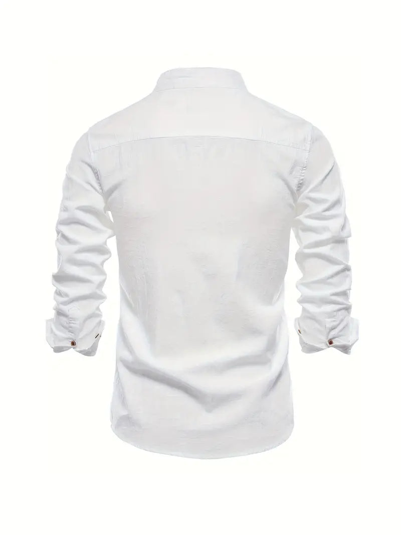 Levi Women's Button-Up White Blouse | Soft Fabric, Casual Elegance