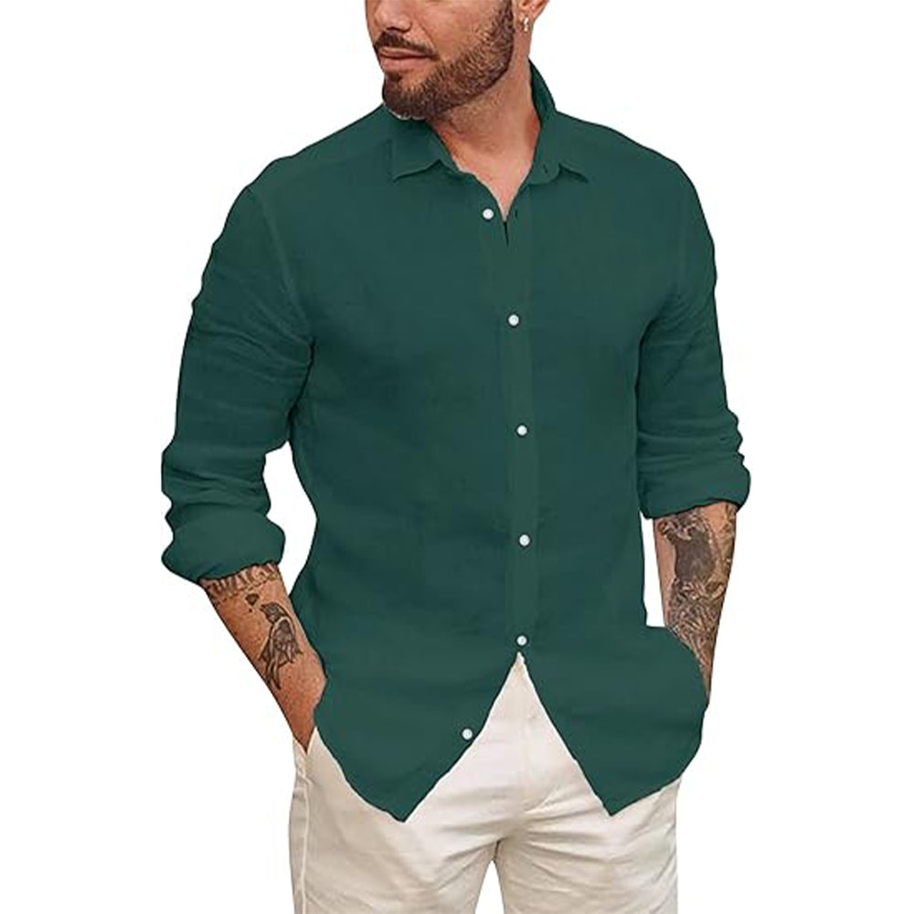 Lino Men's Shirt | Lightweight Linen Blend, Casual Style 4