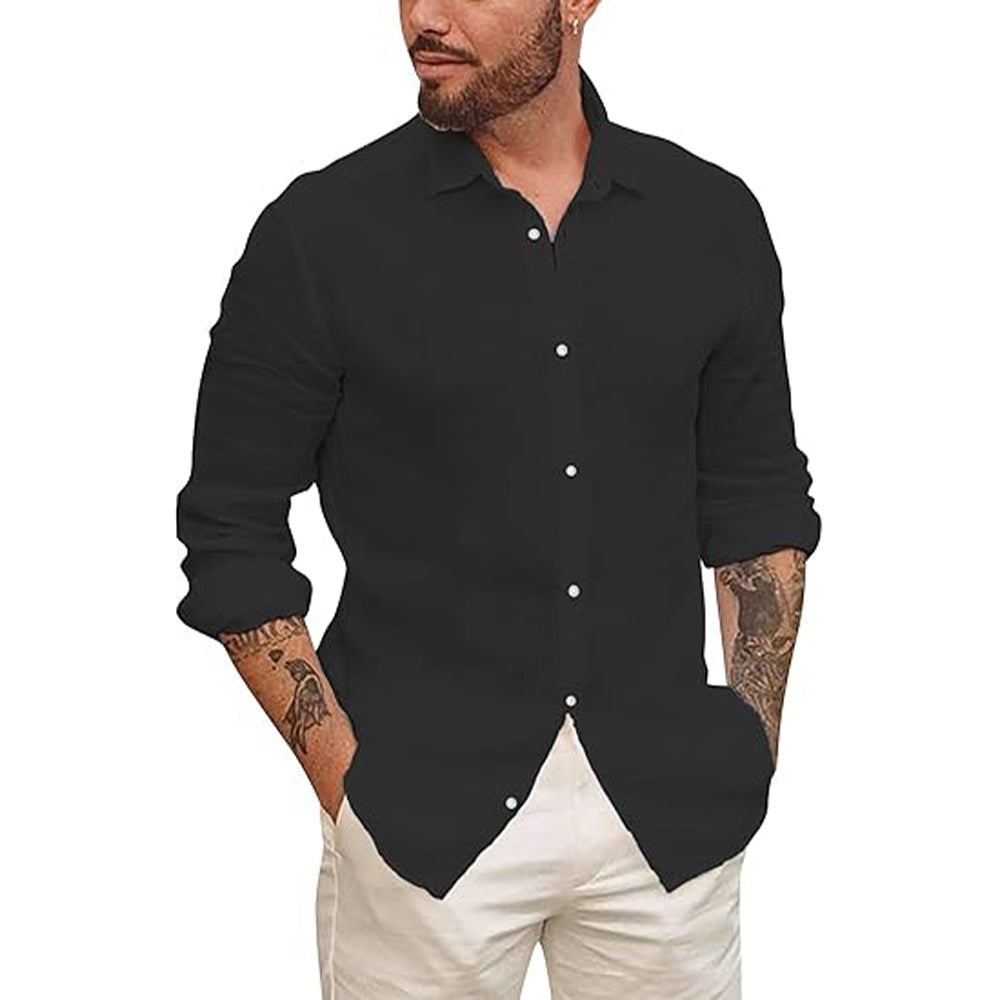 Lino Men's Shirt | Lightweight Linen Blend, Casual Style 5