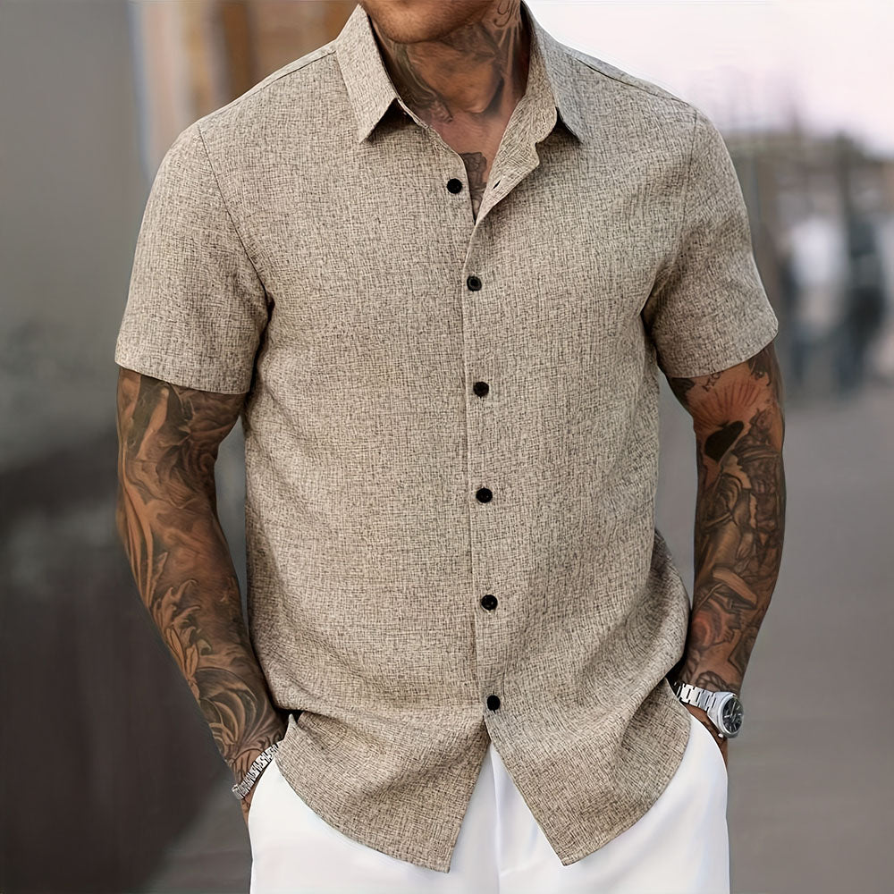 Lino Men's Short Sleeve Shirt | Lightweight Linen Blend 4