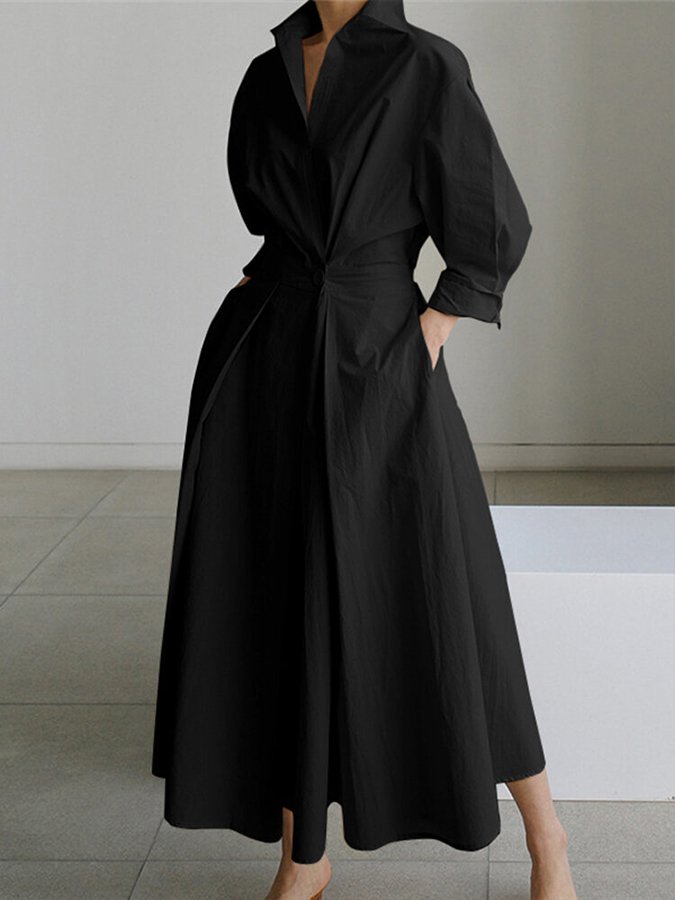 Mabel Women's Dress | Lightweight Fabric, Elegant Button Closure 3
