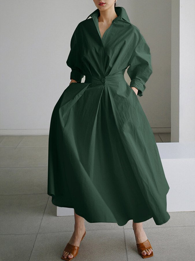 Mabel Women's Dress | Lightweight Fabric, Elegant Button Closure 6