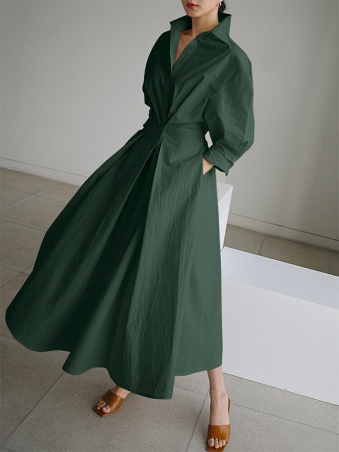 Mabel Women's Dress | Lightweight Fabric, Elegant Button Closure 7