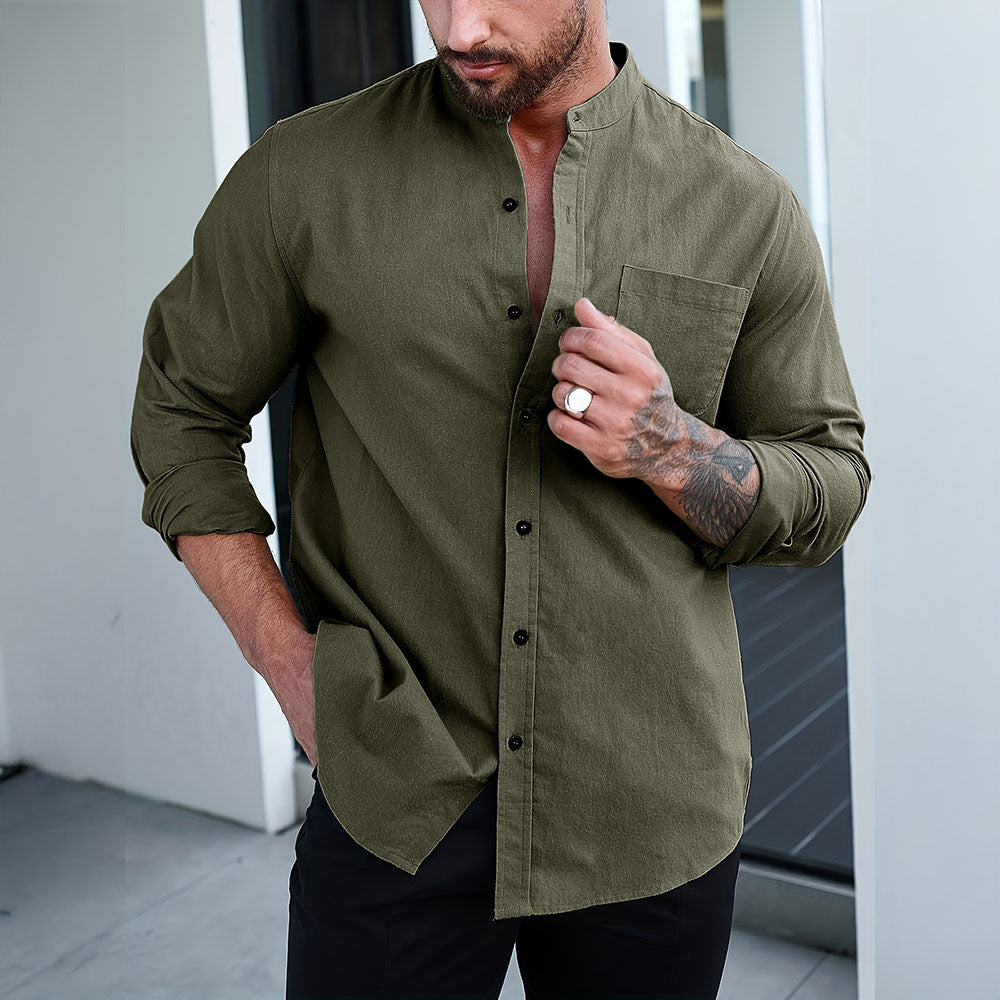 Mando Men's Button Up Shirt | Organic Fabric Blend 4