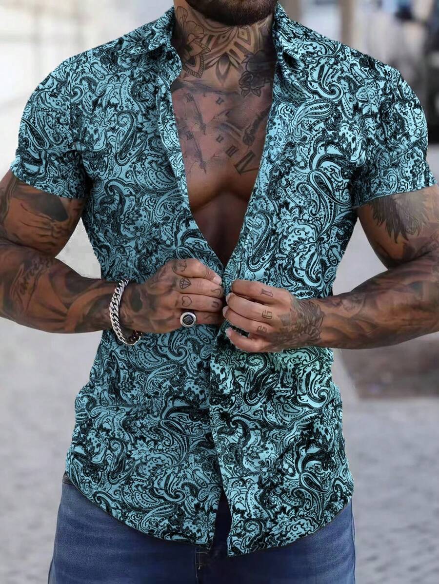 Retro Paisley Short Sleeve Shirt – Marvesco