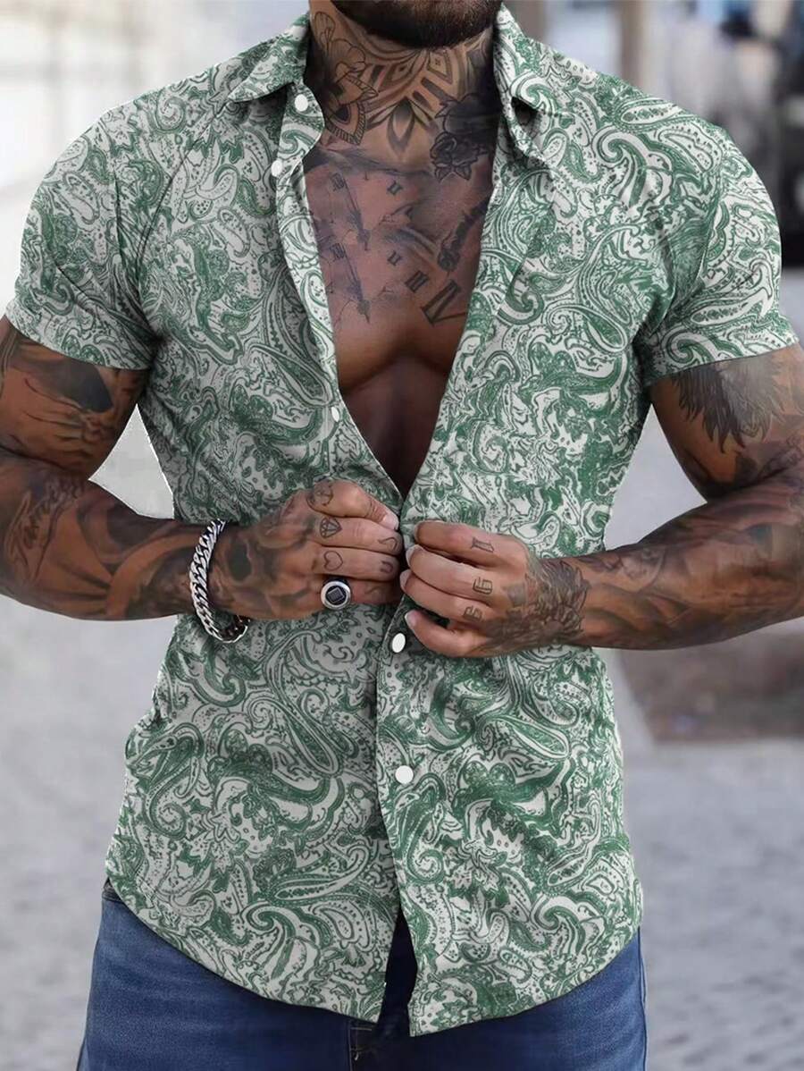 Retro Paisley Short Sleeve Shirt – Marvesco