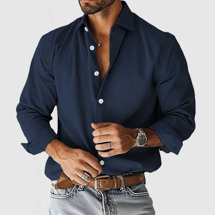 Max Men's Dress Shirt | Relaxed Fit Premium Cotton Blend 2