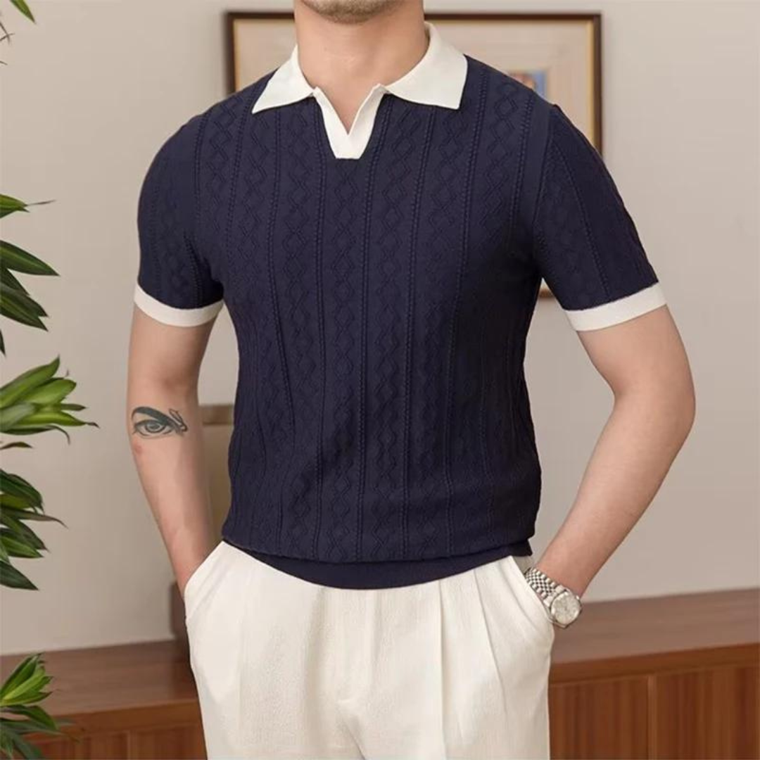 Max Men's Polo Shirt | Comfortable V-Neck Design 2