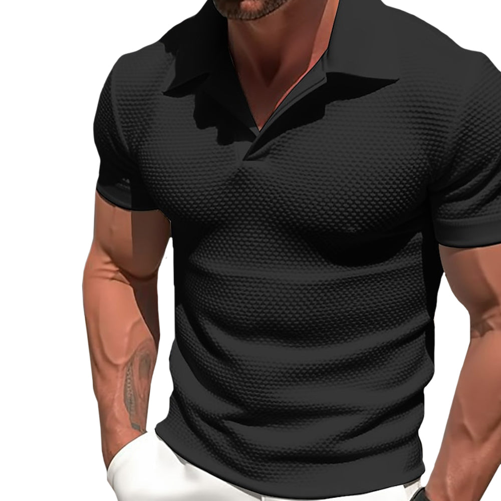 Max Men's Polo Shirt | Zipped Collar, Casual Style 5