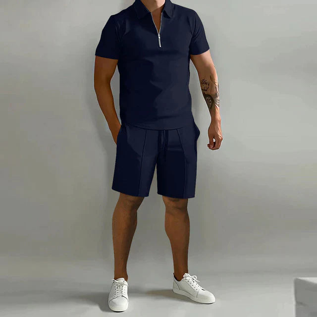 Max Men's Summer Set | Premium Polo and Shorts, Luxurious Fabric 10
