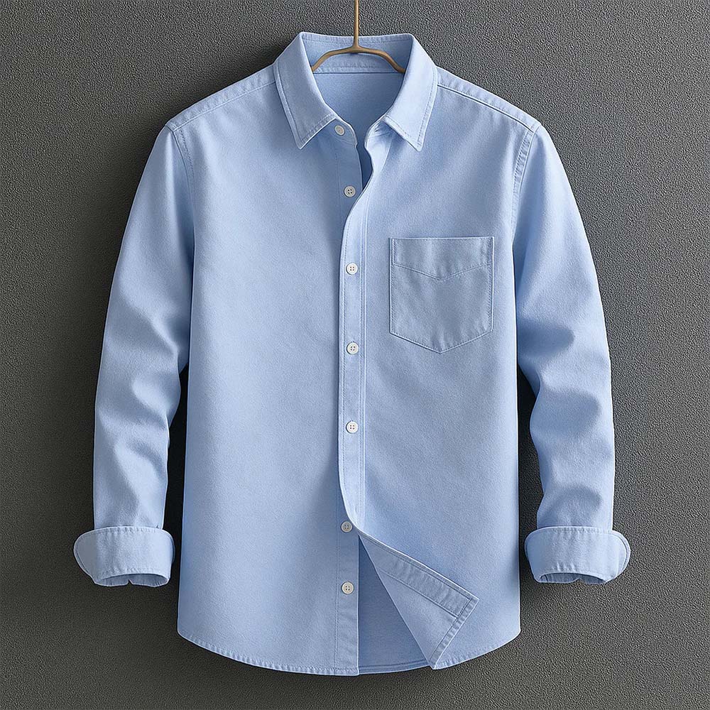 Max Men's White Dress Shirt | Organic Fabric Blend, Timeless Fit 1