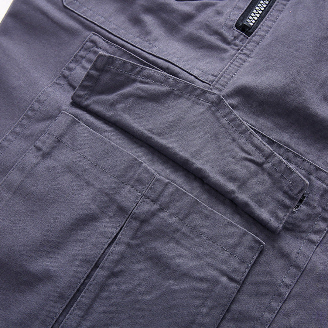 Clayton Men's Cargo Shorts | Durable Black Design with Adjustable Waistband