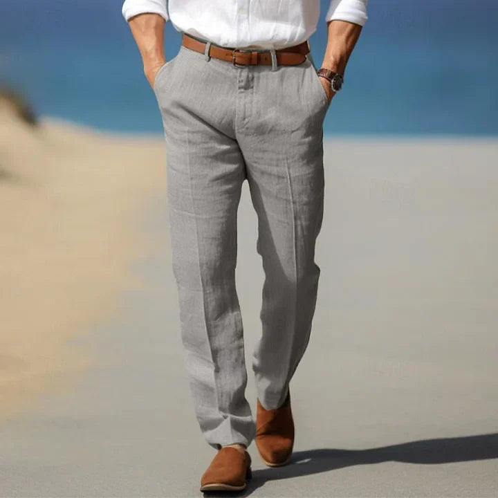 Kinetic Men's Linen Pants | Relaxed Fit Lightweight & Breathable