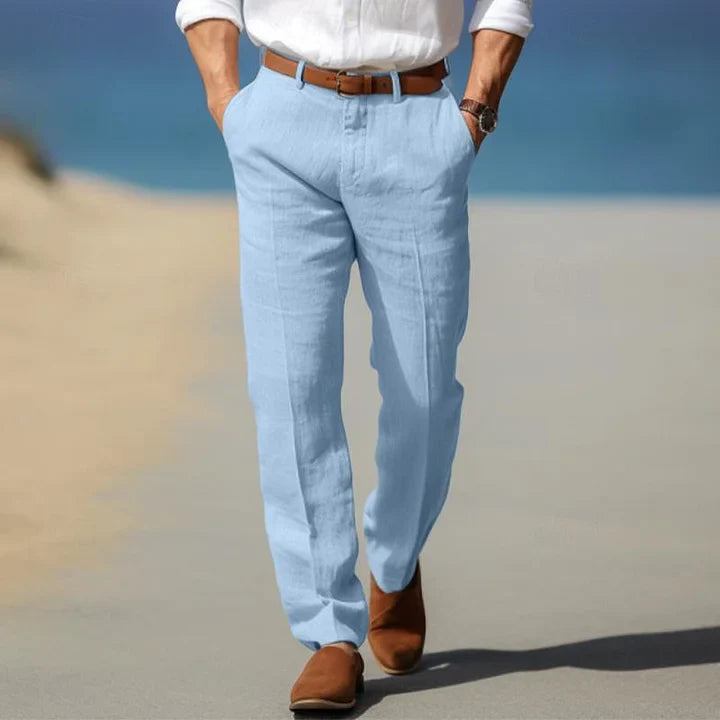 Kinetic Men's Linen Pants | Relaxed Fit Lightweight & Breathable
