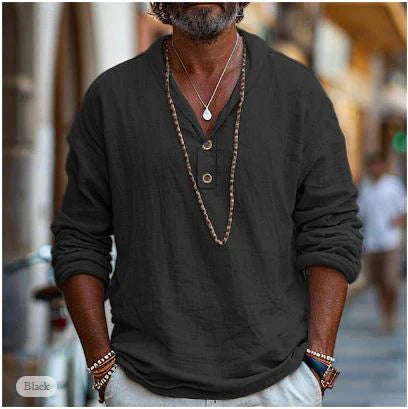 Edward Men's Linen Shirt | Lightweight Breathable Fabric
