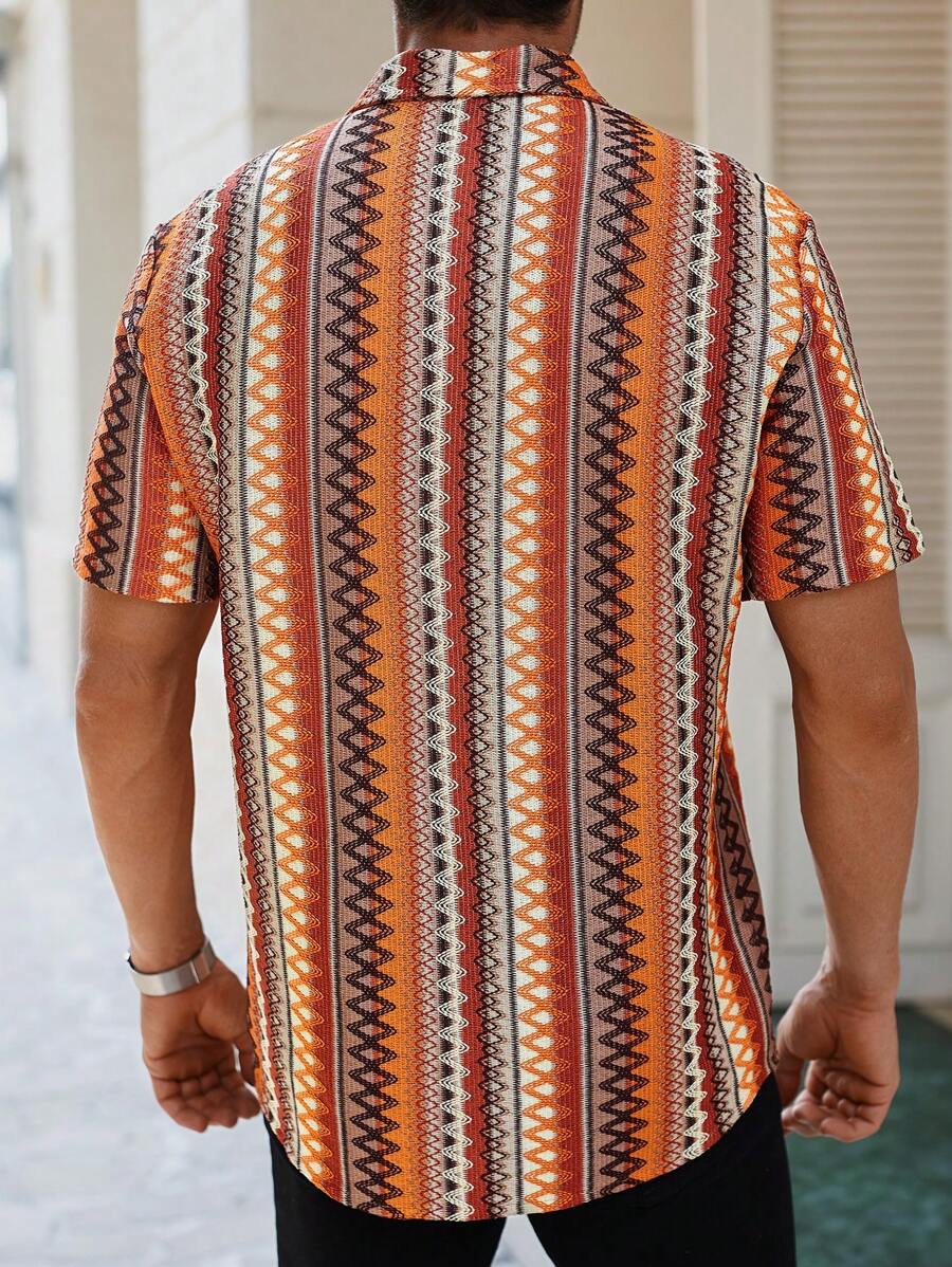 Textured Jacquard Holiday Shirt – Montari
