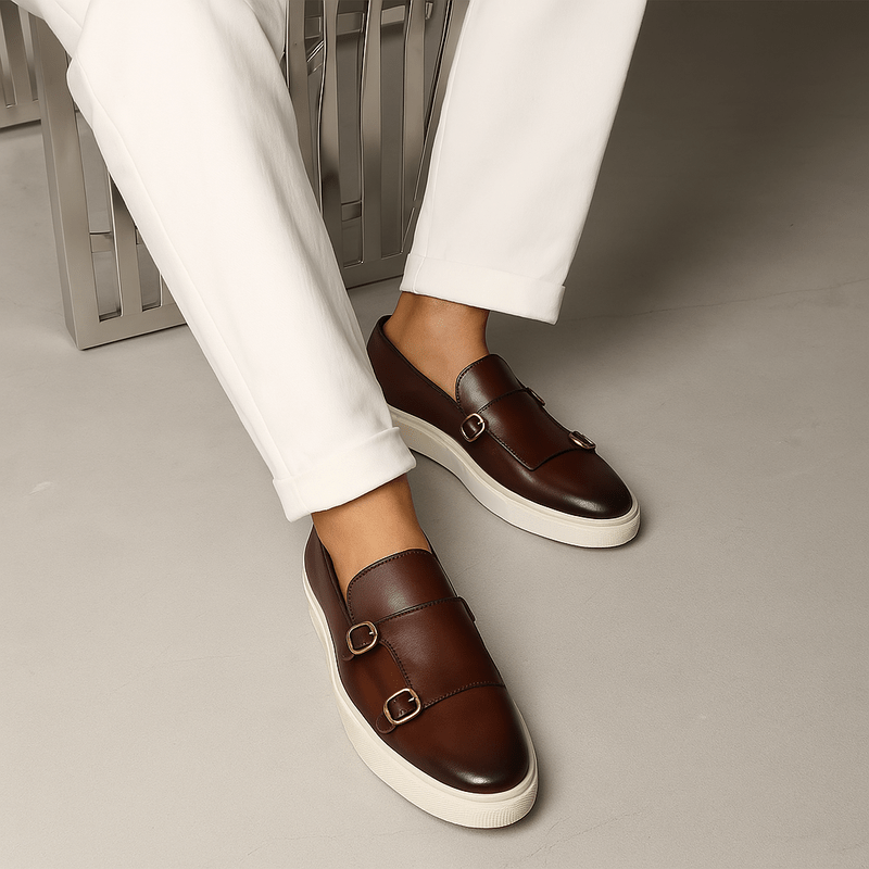 Leather Slip-On Loafers with Horsebit Detail – Renaro
