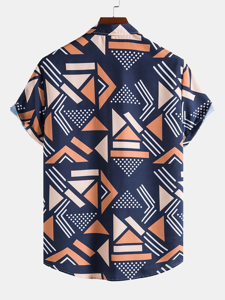 Patterned relaxed fit shirt – Rovaire
