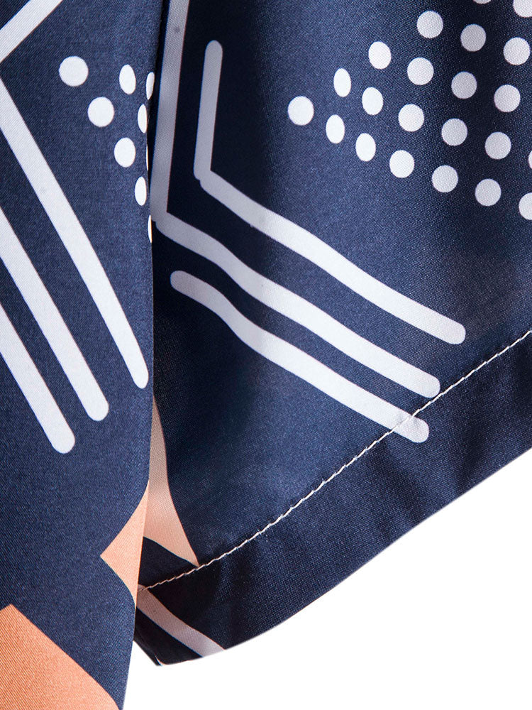 Patterned relaxed fit shirt – Rovaire