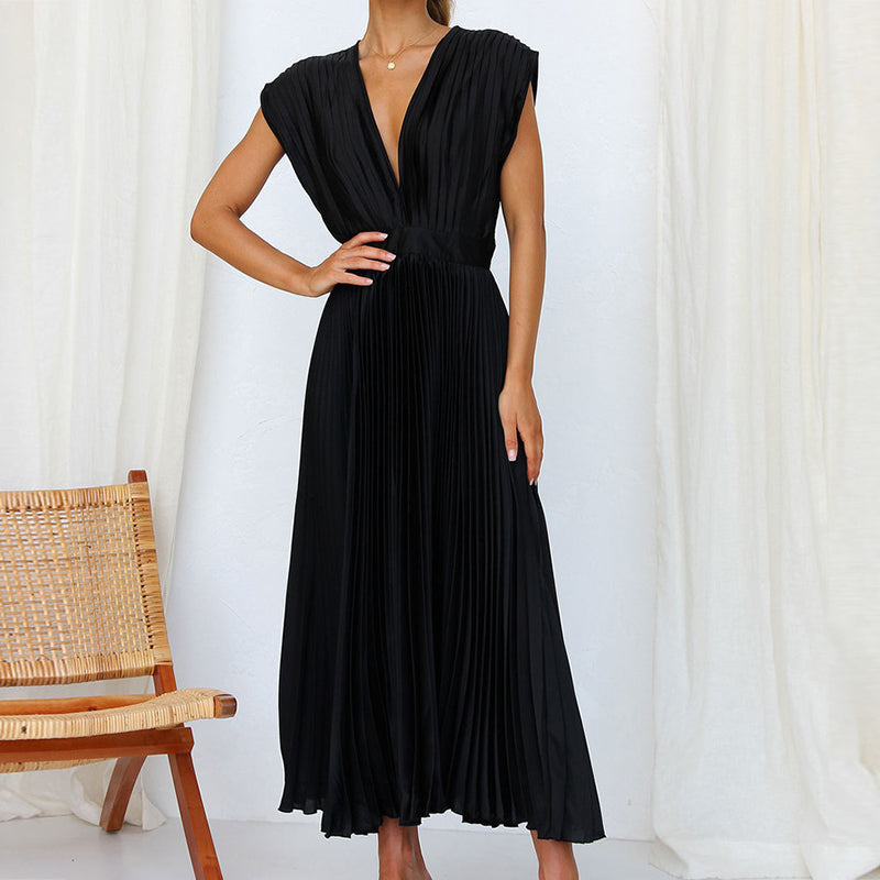 Sleeveless V-neck summer dress – Selani