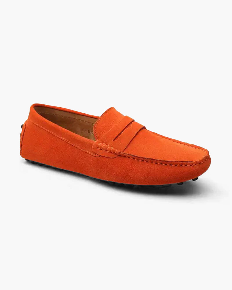 Men’s Suede Penny Loafers – Valerno