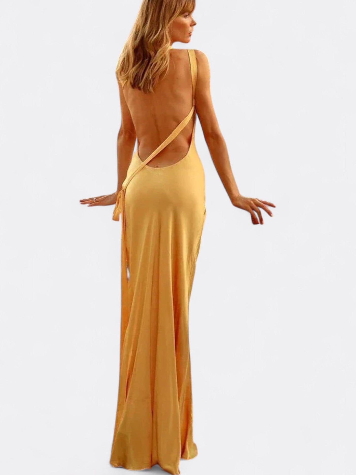 Backless floor-length evening dress – Vianca